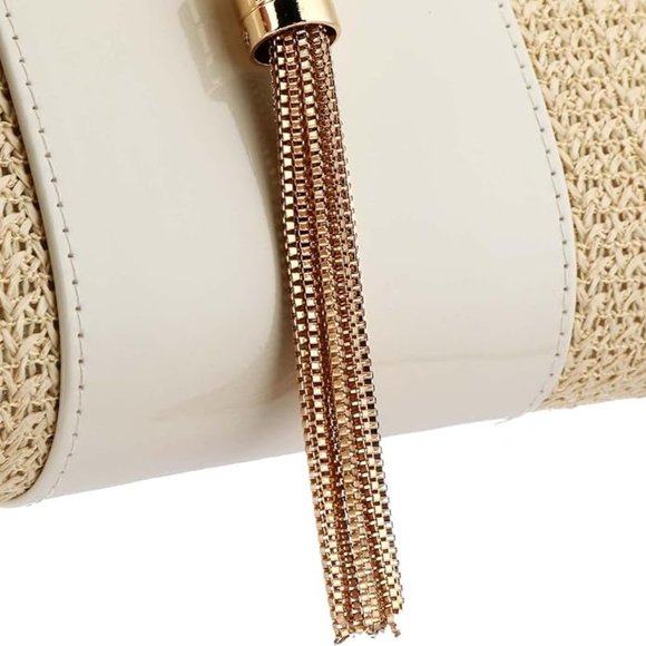 Moni Wristlet Straw Clutch Bag - Picture 11 of 15